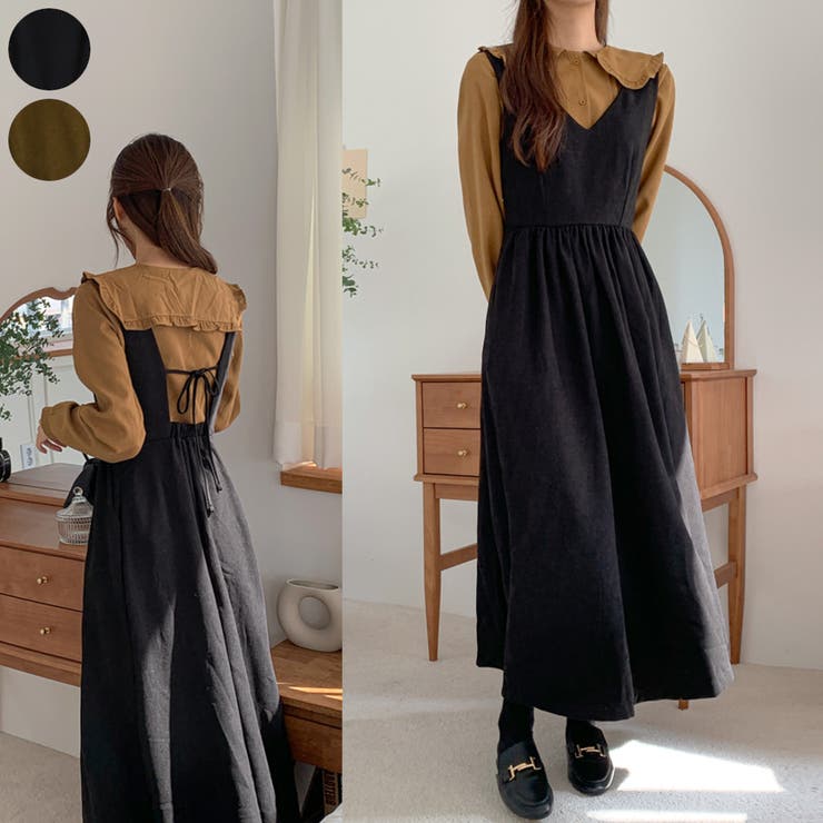 Vネックハイウエストワンピース ロングワンピース バックリボン 品番 Ad Premium K プレミアムケー のレディースファッション通販 Shoplist ショップリスト