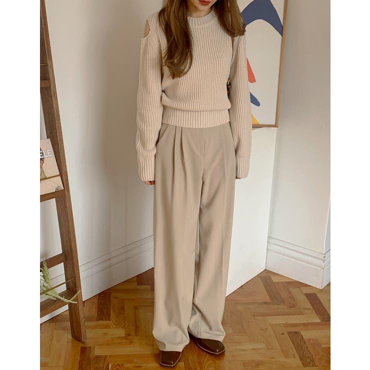 THE TOE オフショルダークリーム色セーター All Products – THE TOÉ