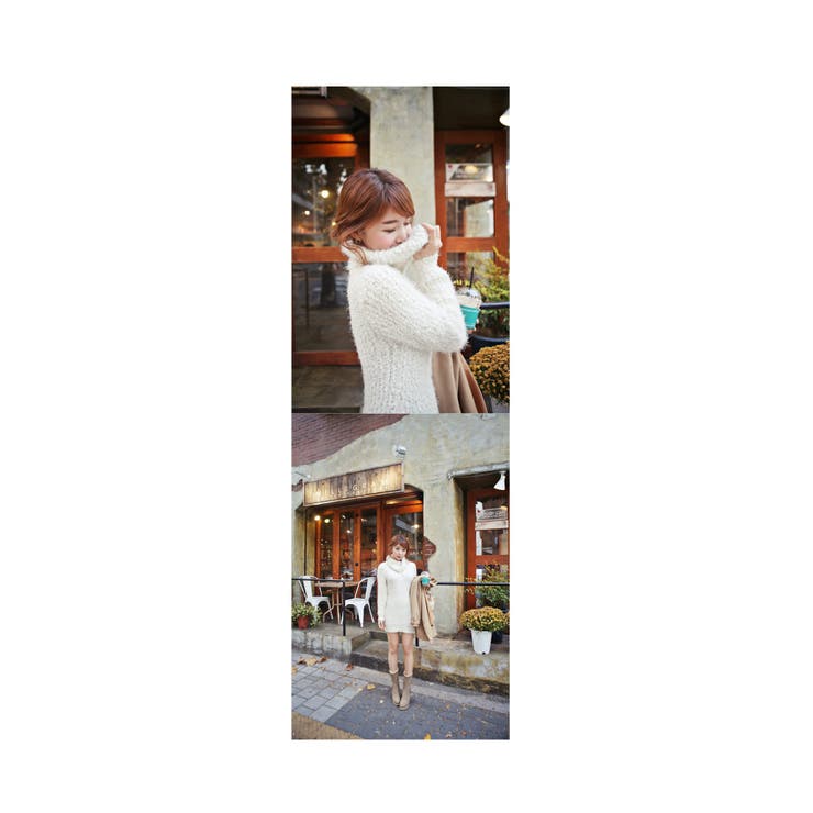 ハイネックニットワンピース ふわふわ かわいい | PREMIUM K | 詳細画像11 