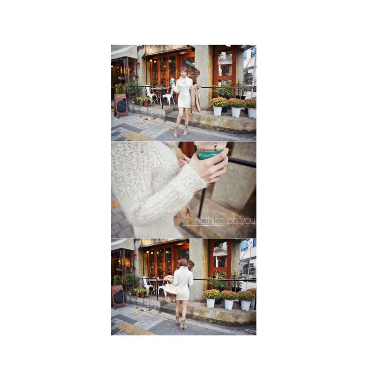 ハイネックニットワンピース ふわふわ かわいい | PREMIUM K | 詳細画像14 