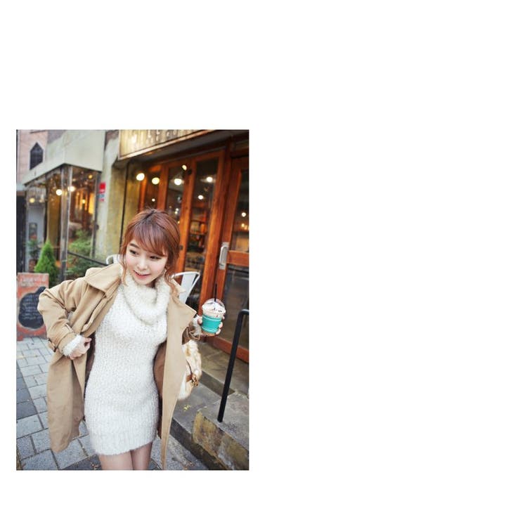 ハイネックニットワンピース ふわふわ かわいい | PREMIUM K | 詳細画像18 