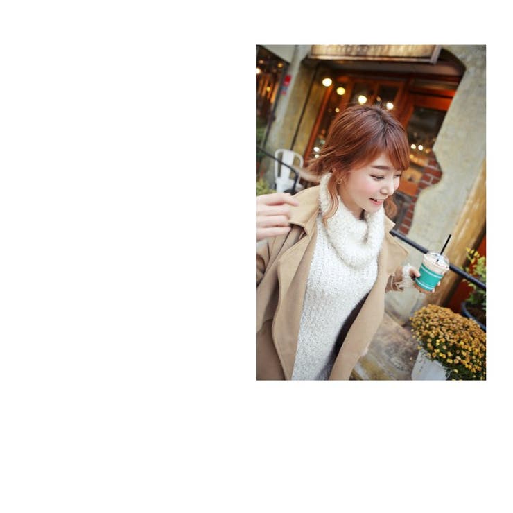 ハイネックニットワンピース ふわふわ かわいい | PREMIUM K | 詳細画像19 