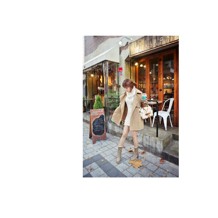 ハイネックニットワンピース ふわふわ かわいい | PREMIUM K | 詳細画像21 