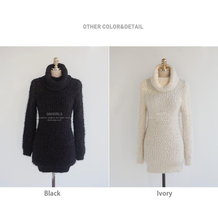 ハイネックニットワンピース ふわふわ かわいい | PREMIUM K | 詳細画像24 