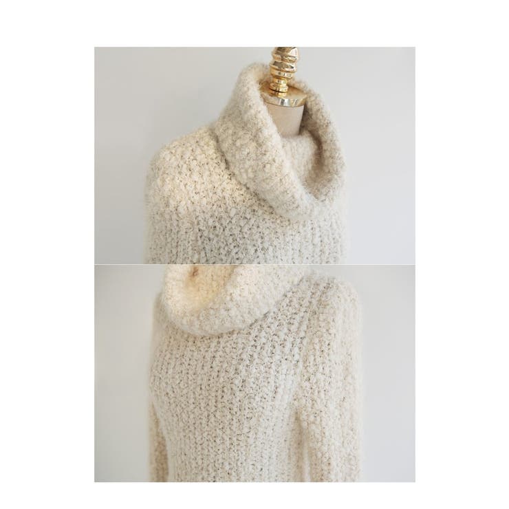 ハイネックニットワンピース ふわふわ かわいい | PREMIUM K | 詳細画像26 