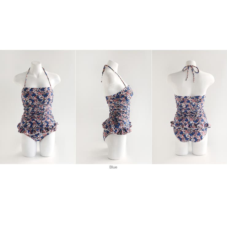 フラワーワンピース水着 キャミソール水着 ホルターネック | PREMIUM K | 詳細画像10 