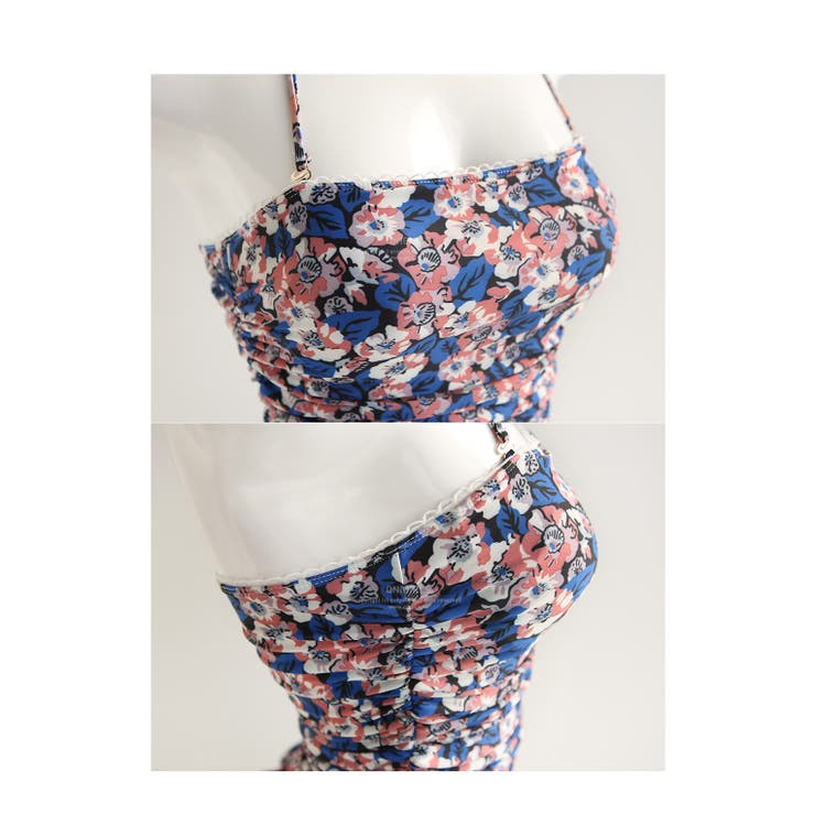 フラワーワンピース水着 キャミソール水着 ホルターネック | PREMIUM K | 詳細画像11 