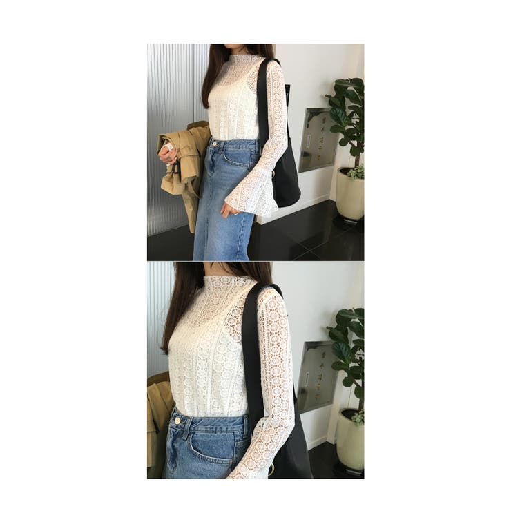 ロングデニムスカート アシンメトリー 切りっぱなし[品番