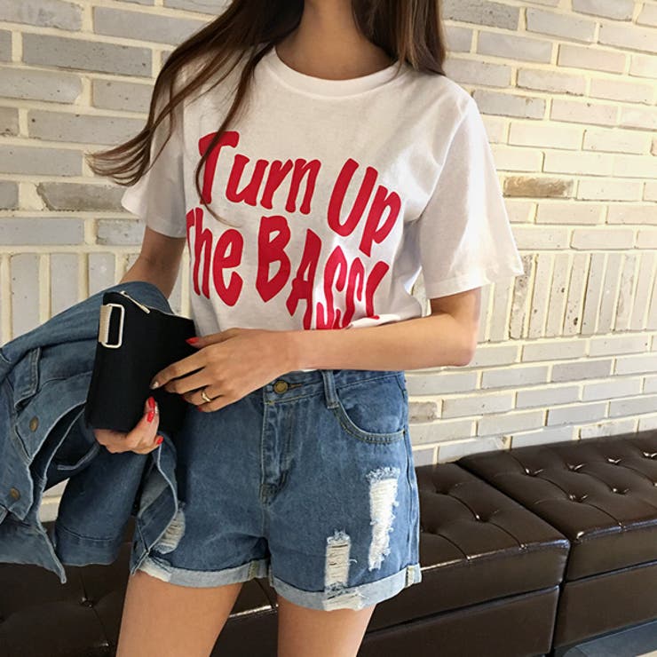 TurnUpテキストTシャツ レタリング テキストロゴ | PREMIUM K | 詳細画像1 