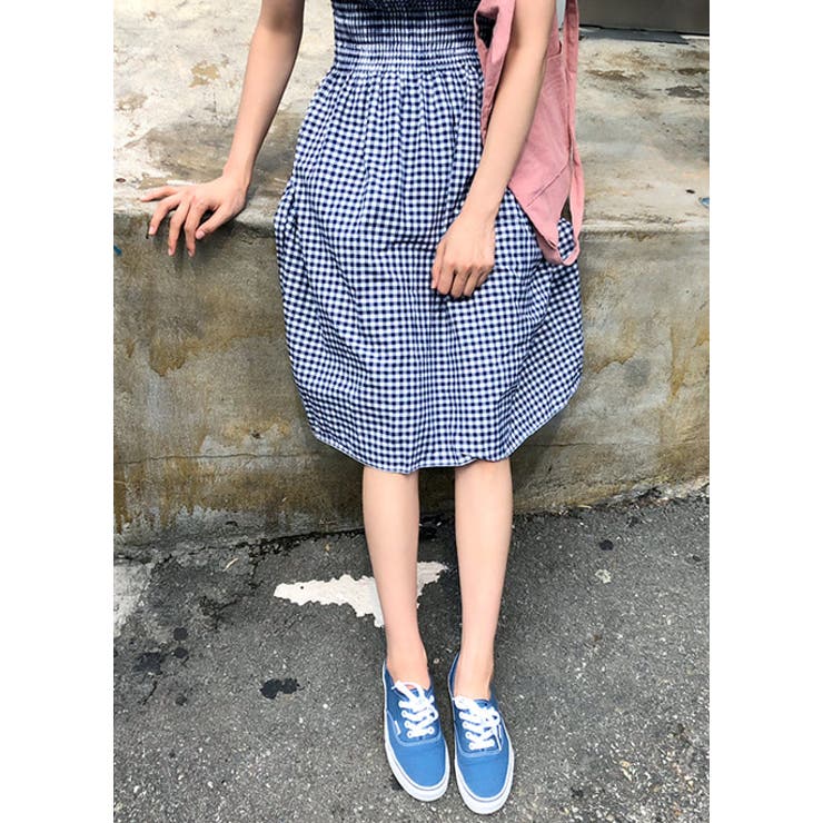 Tシャツ&チェックワンピースセット バストバンディング 伸縮 | PREMIUM K | 詳細画像22