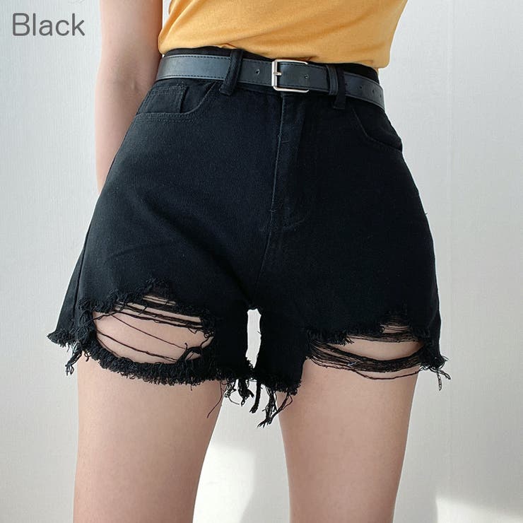 クラッシュデニムショートパンツ 短パン ダメージ加工 | PREMIUM K | 詳細画像7 