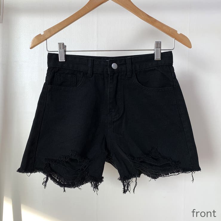 クラッシュデニムショートパンツ 短パン ダメージ加工 | PREMIUM K | 詳細画像9 