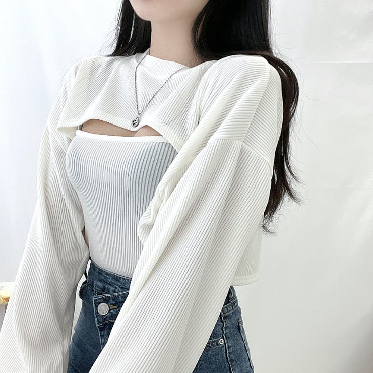 ボレロ＆キャミソールセット ツーピース セットアップ[品番