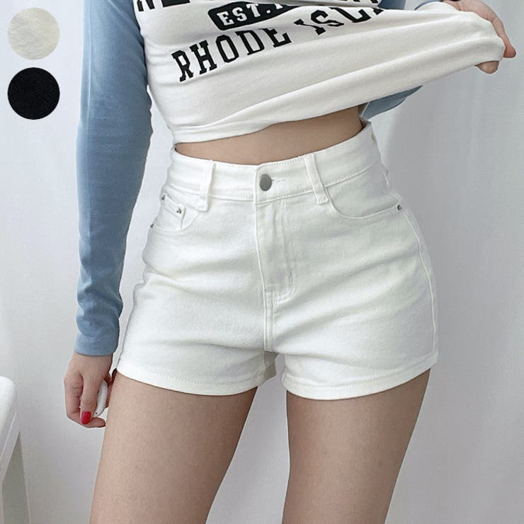 ベーシックハイウエストショートパンツ 短パン スリムフィット[品番：AD000013905]｜PREMIUM  K（プレミアムケー）のレディースファッション通販｜SHOPLIST（ショップリスト）