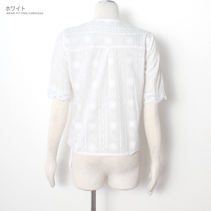 春夏再入荷 カシュクール風Vネックレース半袖カットソー 【M~XL】[品番 