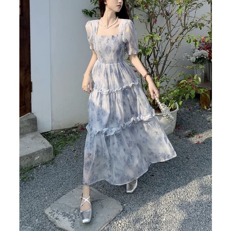 ふんわり フラワー シアー シフォン ロング ゆったり ワンピース 楽天市場】ロング ワンピース 花柄プリントワンピース 大人