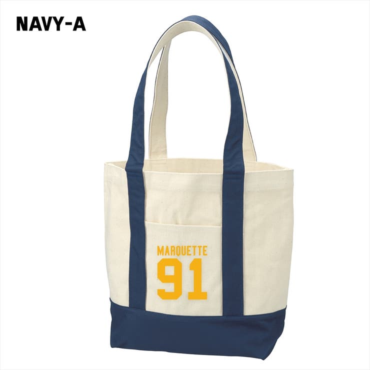 ネイビー-A | Ol Basics バイカラートートバッグ | printrium