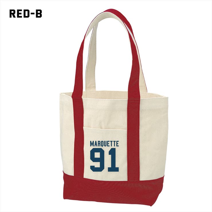 レッド-B | Ol Basics バイカラートートバッグ | printrium