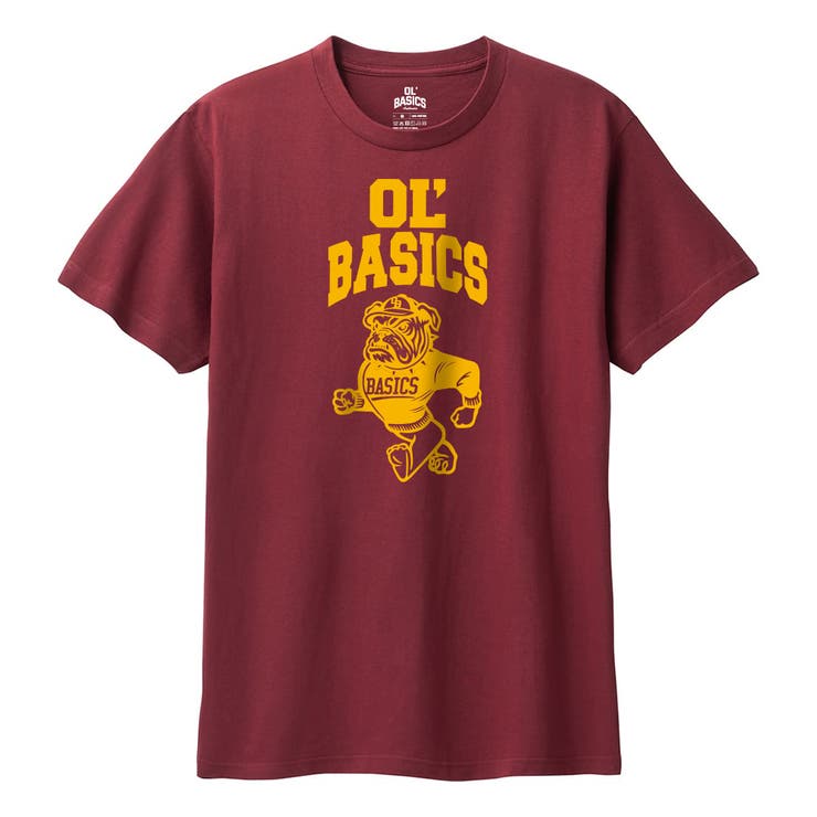 バーガンディ | Ol Basics 半袖Tシャツ | printrium