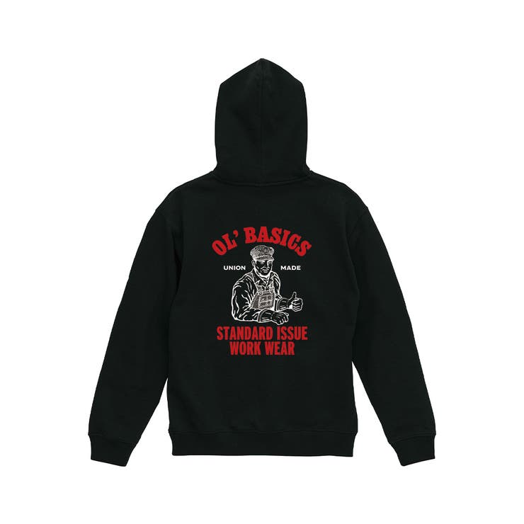 ブラック | Ol Basics プルパーカー | printrium