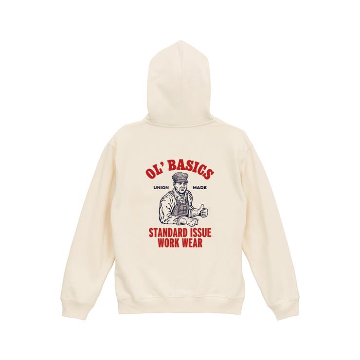 ヴィンテージナチュラル | Ol Basics プルパーカー | printrium