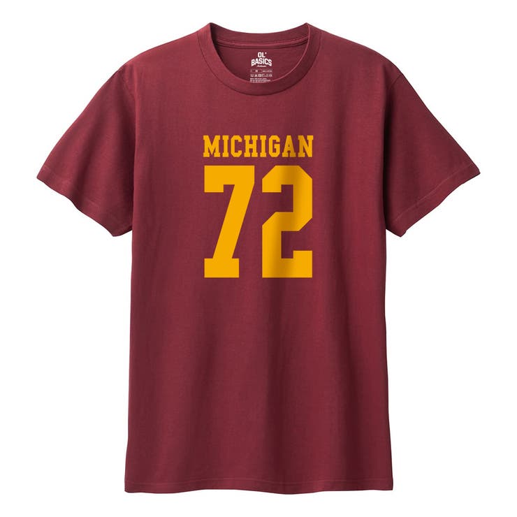 バーガンディ | Ol Basics 半袖Tシャツ | printrium