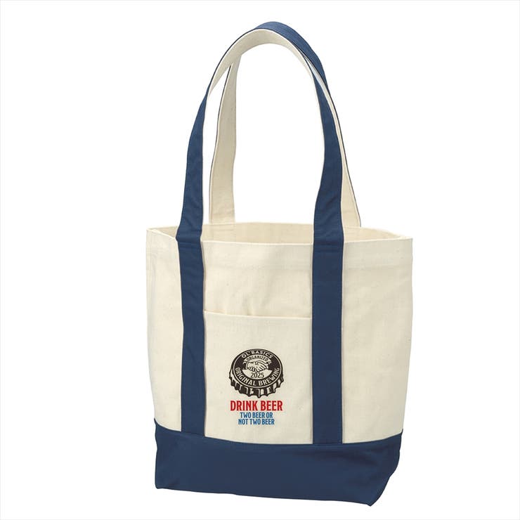 ネイビー | Ol Basics バイカラートートバッグ | printrium