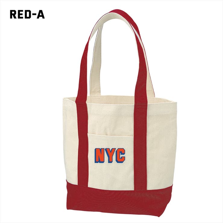 レッド-A | Ol Basics バイカラートートバッグ | printrium