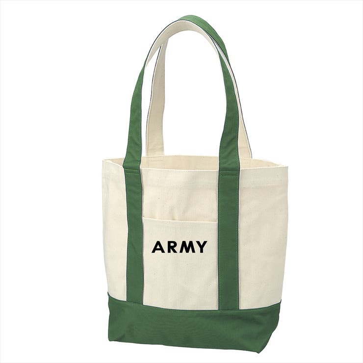 グリーン | Ol Basics バイカラートートバッグ | printrium