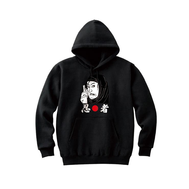 ブラック | NIPOP（ニポップ） プルパーカー スウェット | printrium