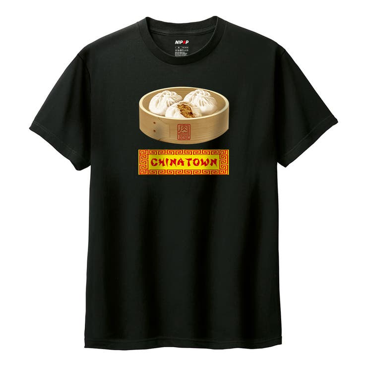 ブラック | NIPOP（ニポップ） 半袖Tシャツ メンズ | printrium