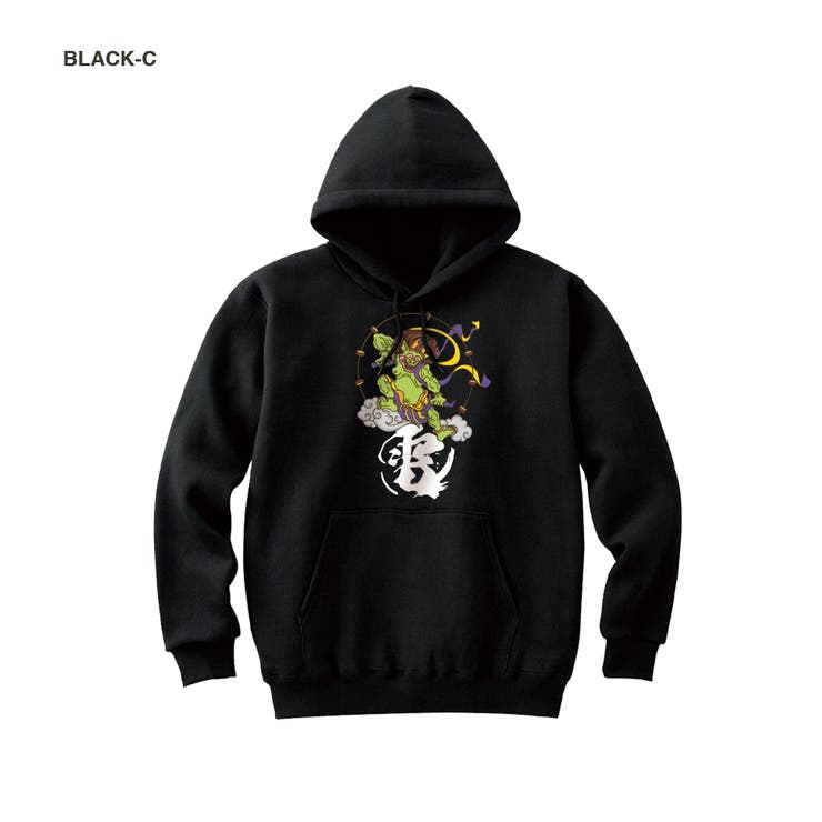 ブラック-C | NIPOP（ニポップ） プルパーカー スウェット | printrium