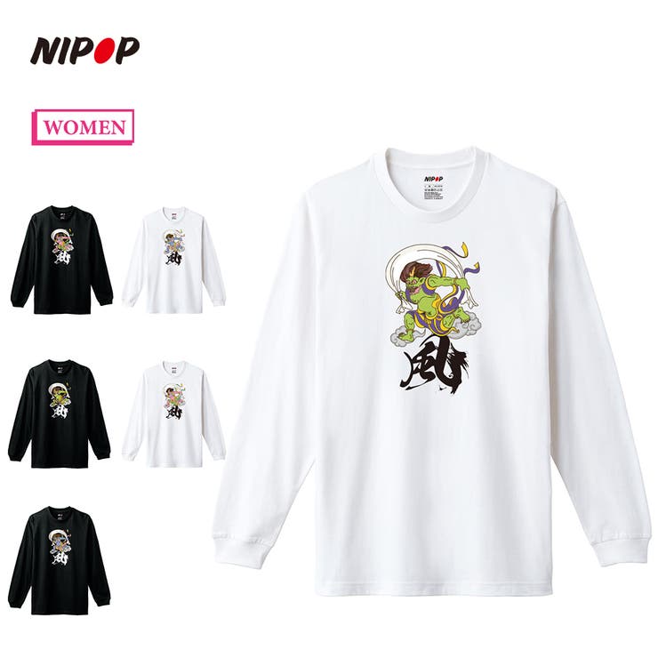 NIPOP（ニポップ） 長袖Tシャツ 風神 | printrium | 詳細画像1 