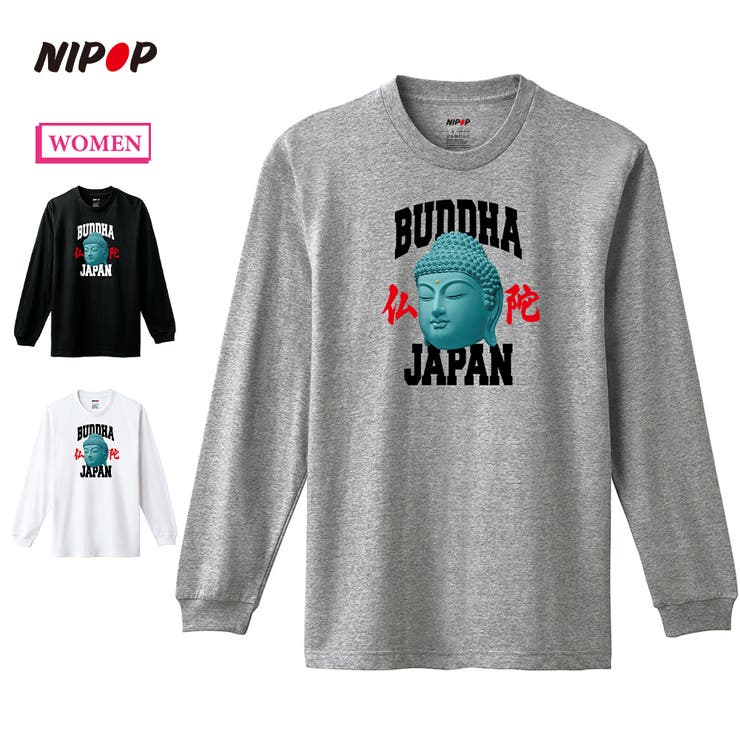 NIPOP（ニポップ） 長袖Tシャツ 仏陀 | printrium | 詳細画像1 