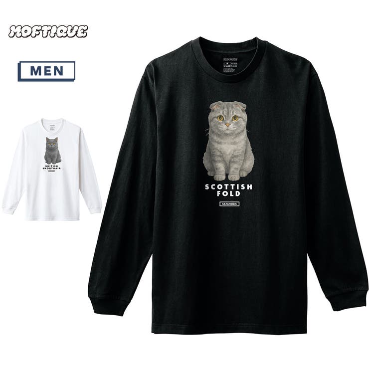 Moftique 長袖Tシャツ スコティッシュフォールド | printrium | 詳細画像1 