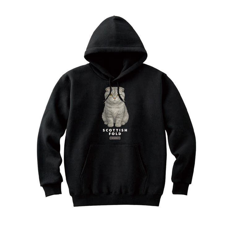 ブラック | Moftique（モフティック） プルパーカー スウェット | printrium