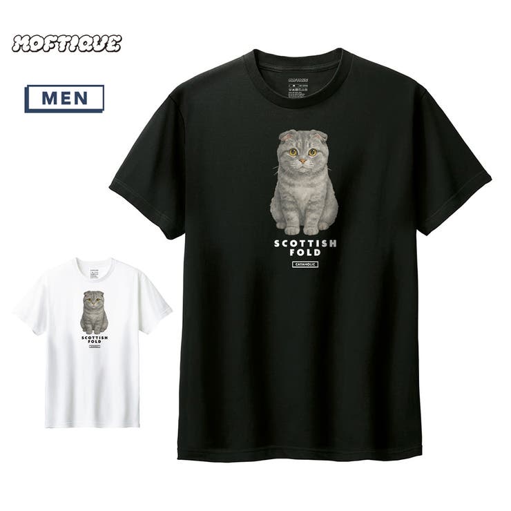 Moftique（モフティック） 半袖Tシャツ スコティッシュフォールド | printrium | 詳細画像1 