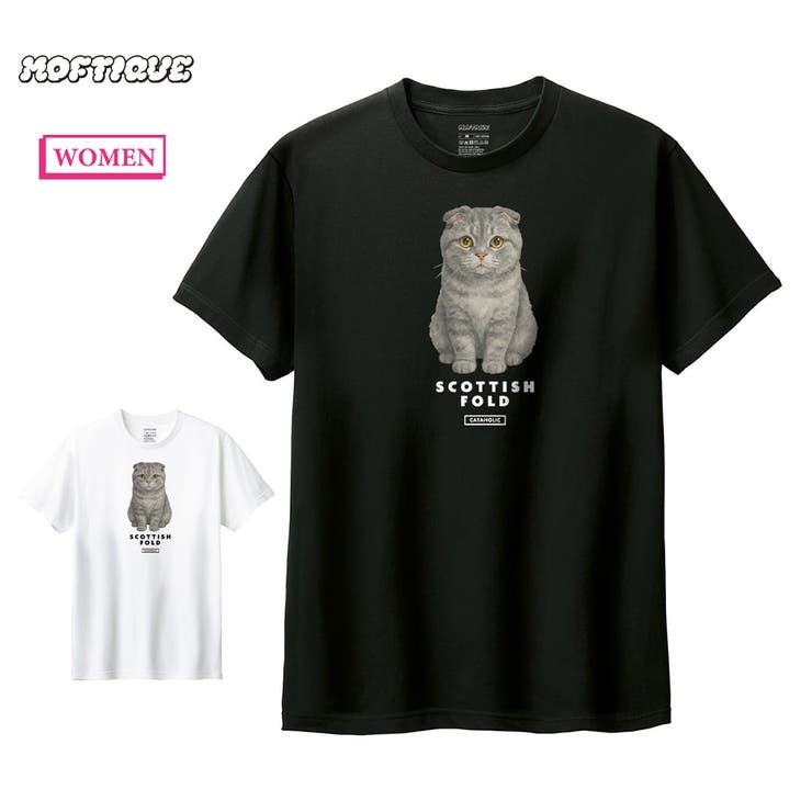 Moftique（モフティック） 半袖Tシャツ スコティッシュフォールド | printrium | 詳細画像1 