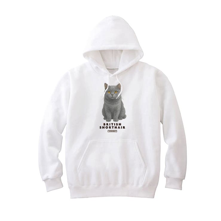 ホワイト | Moftique（モフティック） プルパーカー スウェット | printrium