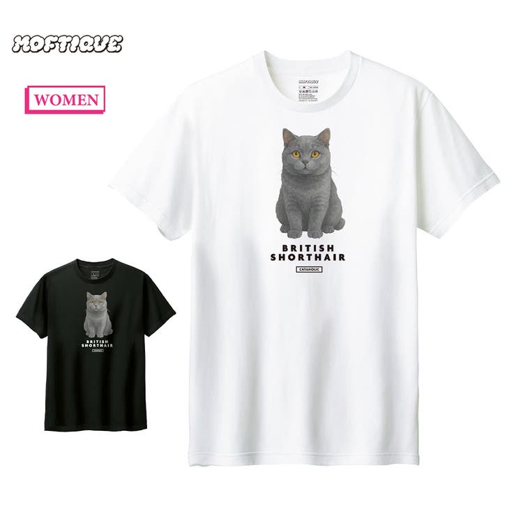 Moftique（モフティック） 半袖Tシャツ ブリティッシュショートヘア | printrium | 詳細画像1 