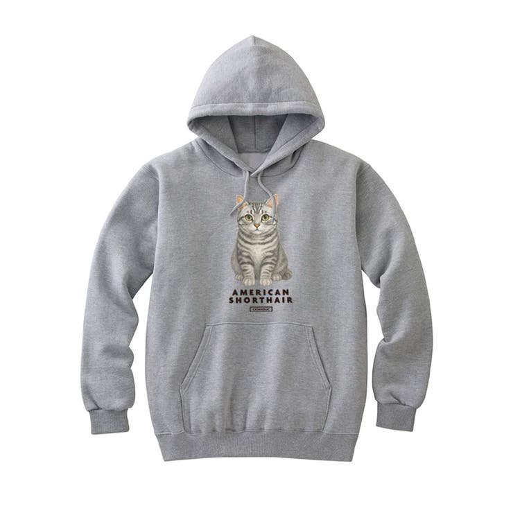 ヘザーグレー | Moftique（モフティック） プルパーカー スウェット | printrium