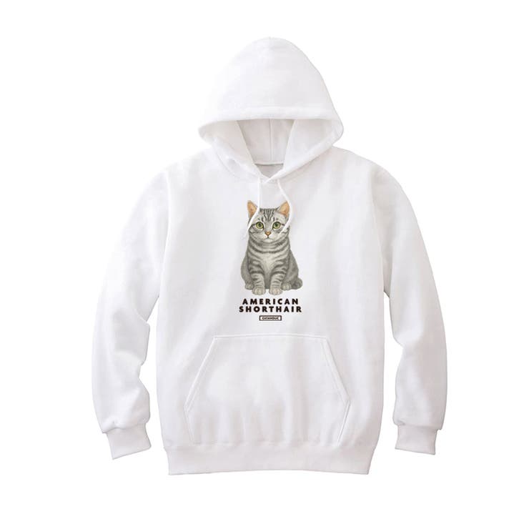 ホワイト | Moftique（モフティック） プルパーカー スウェット | printrium