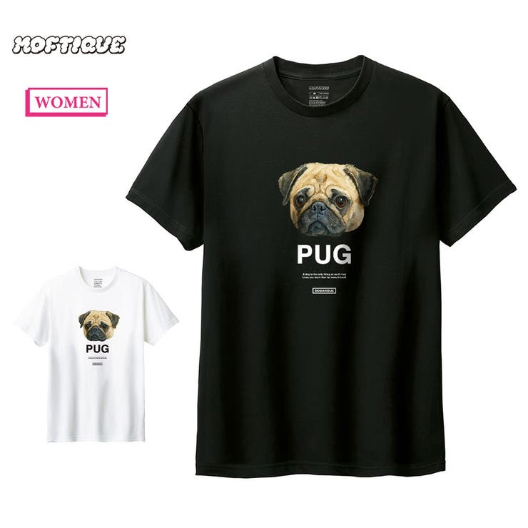 Moftique（モフティック） 半袖Tシャツ パグ | printrium | 詳細画像1 