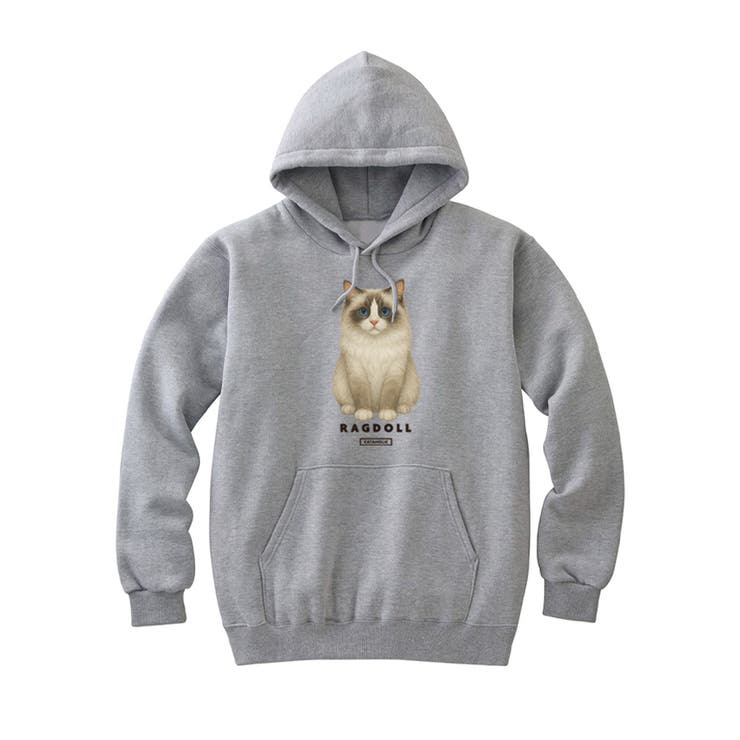 ヘザーグレー | Moftique（モフティック） プルパーカー スウェット | printrium