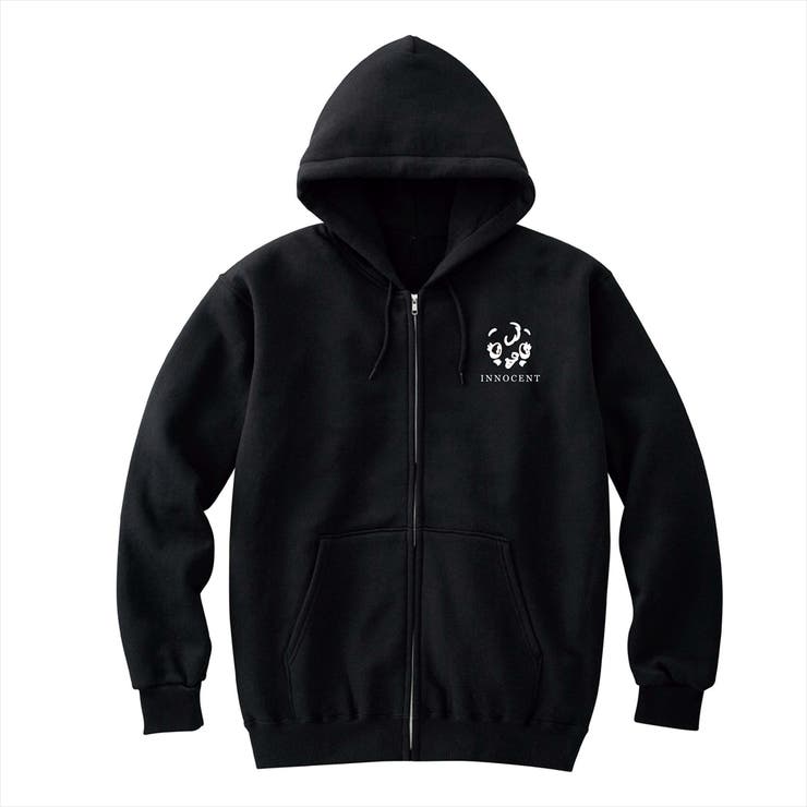 ブラック | Moftique（モフティック） ジップパーカー スウェット | printrium