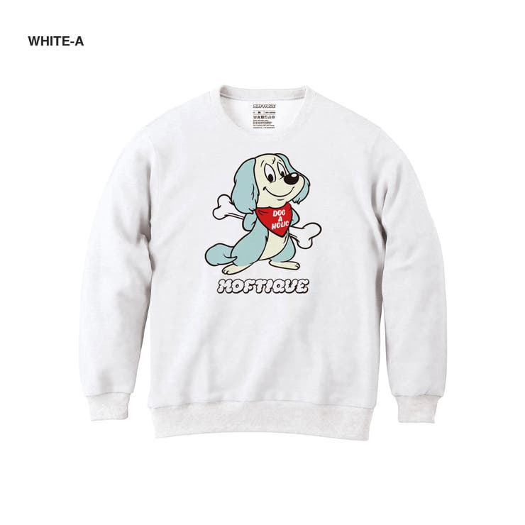 ホワイト-A | Moftique（モフティック） トレーナー メンズ | printrium