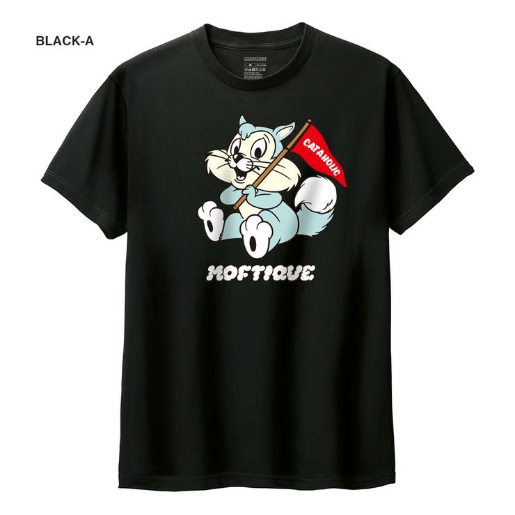 ブラック-A | Moftique（モフティック） 半袖Tシャツ メンズ | printrium