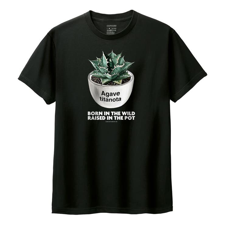 ブラック | Moftique（モフティック） 半袖Tシャツ アガベ | printrium