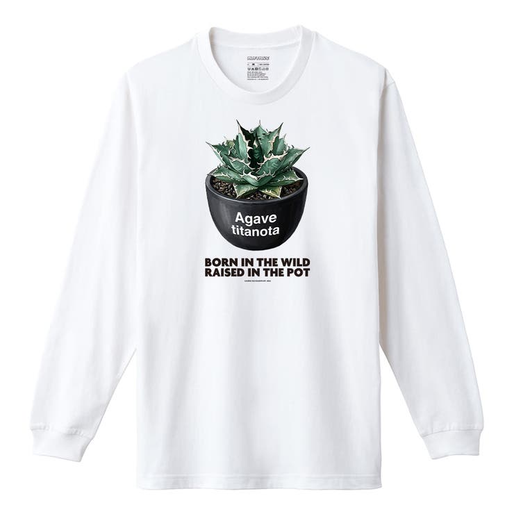 ホワイト | Moftique（モフティック） 長袖Tシャツ アガベ | printrium