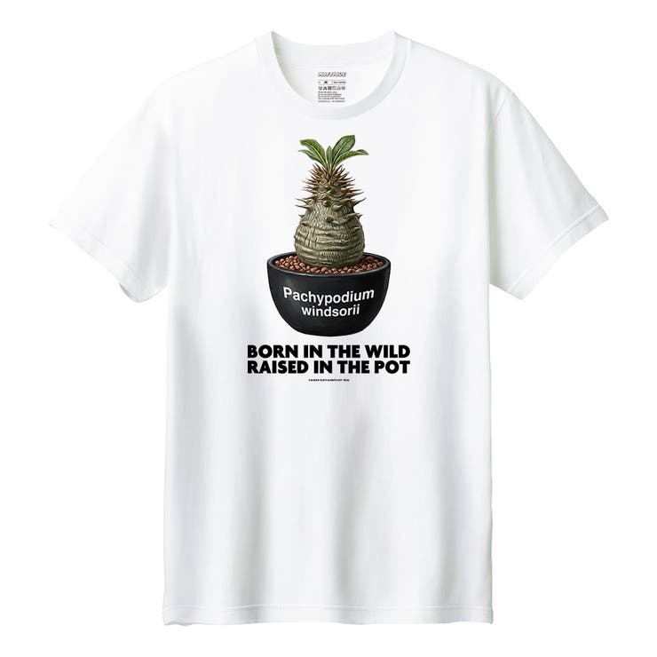 ホワイト | Moftique（モフティック） 半袖Tシャツ パキポディウム | printrium